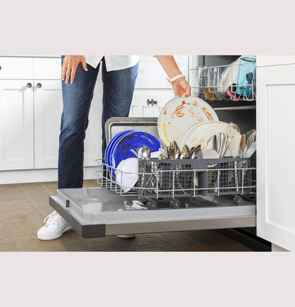 GE APPLIANCES GDF510PGRBB GE Dishwasher with Front Controls - GDF510PGRBB
