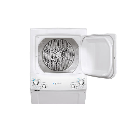 GE Unitized Spacemaker Washer & Electric Dryer, 3.8 cu. ft. Washer - GUD27ESSMWW-KT