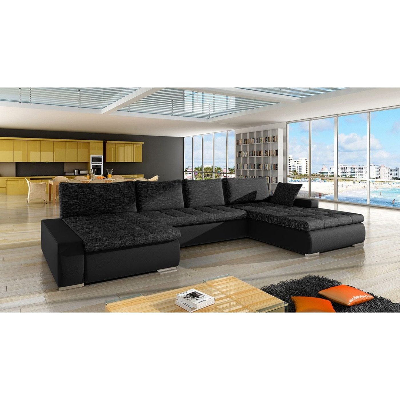 Maxima House LEANDRO Sectional Sleeper Sofa - MIR029