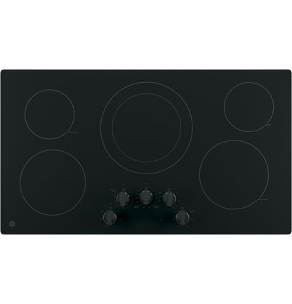 GE APPLIANCES JP3036DLBB GE 36" Built-In Knob Control Electric Cooktop - JP3036DLBB-KT
