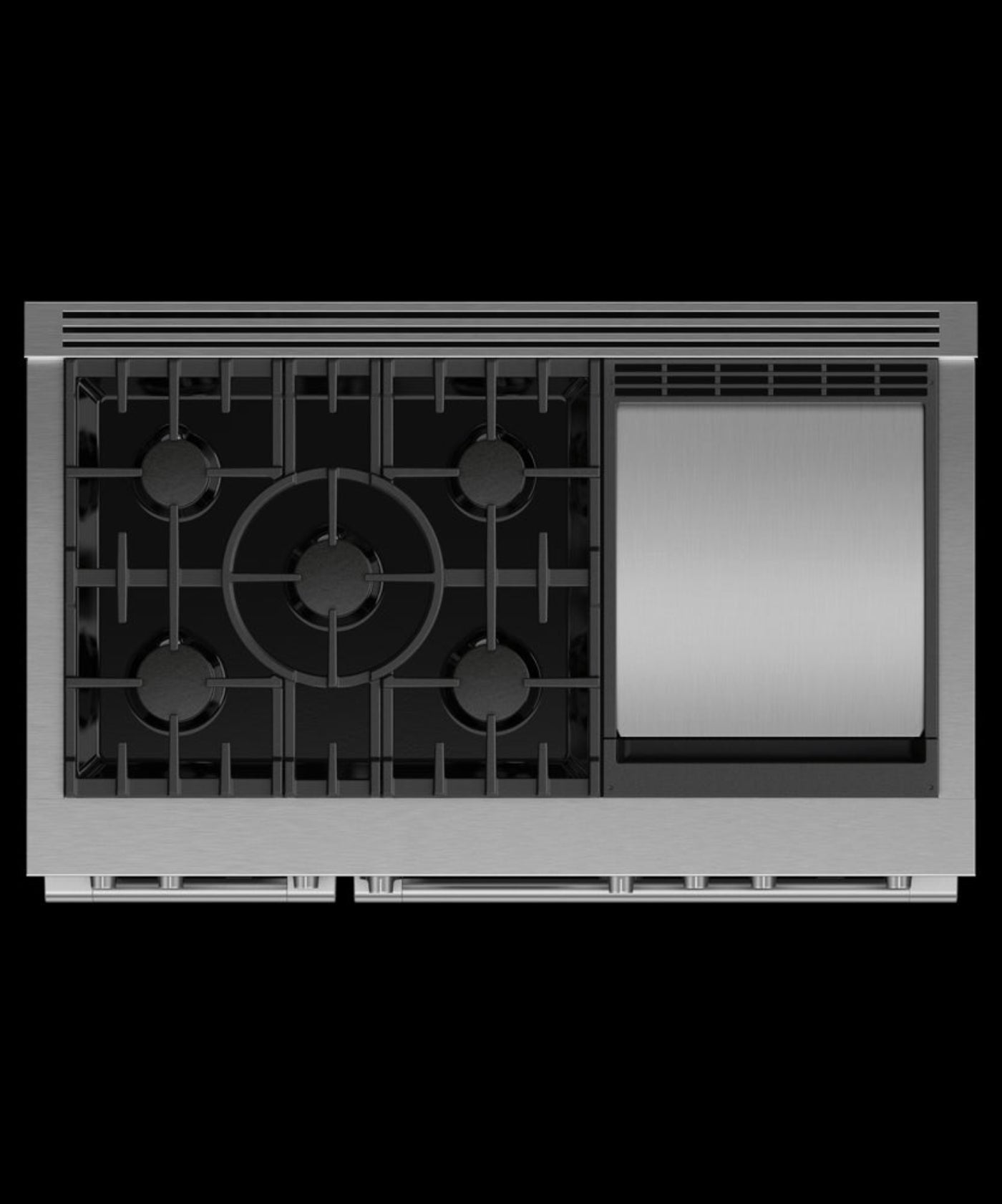 FISHER & PAYKEL RDV3485GDL Dual Fuel Range, 48", 5 Burners with Griddle, Self-cleaning, LPG - RDV3485GDL-KT