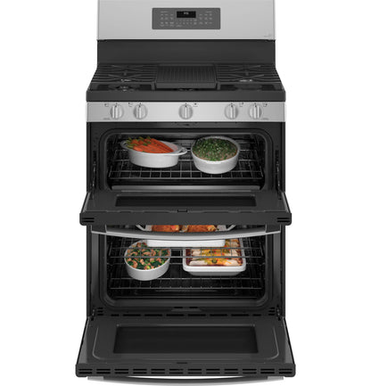 GE APPLIANCES PGB935YPFS GE Profile(TM) Smart 30" Free-Standing Self Clean Gas Fingerprint Resistant Range with No Preheat Air Fry - PGB935YPFS