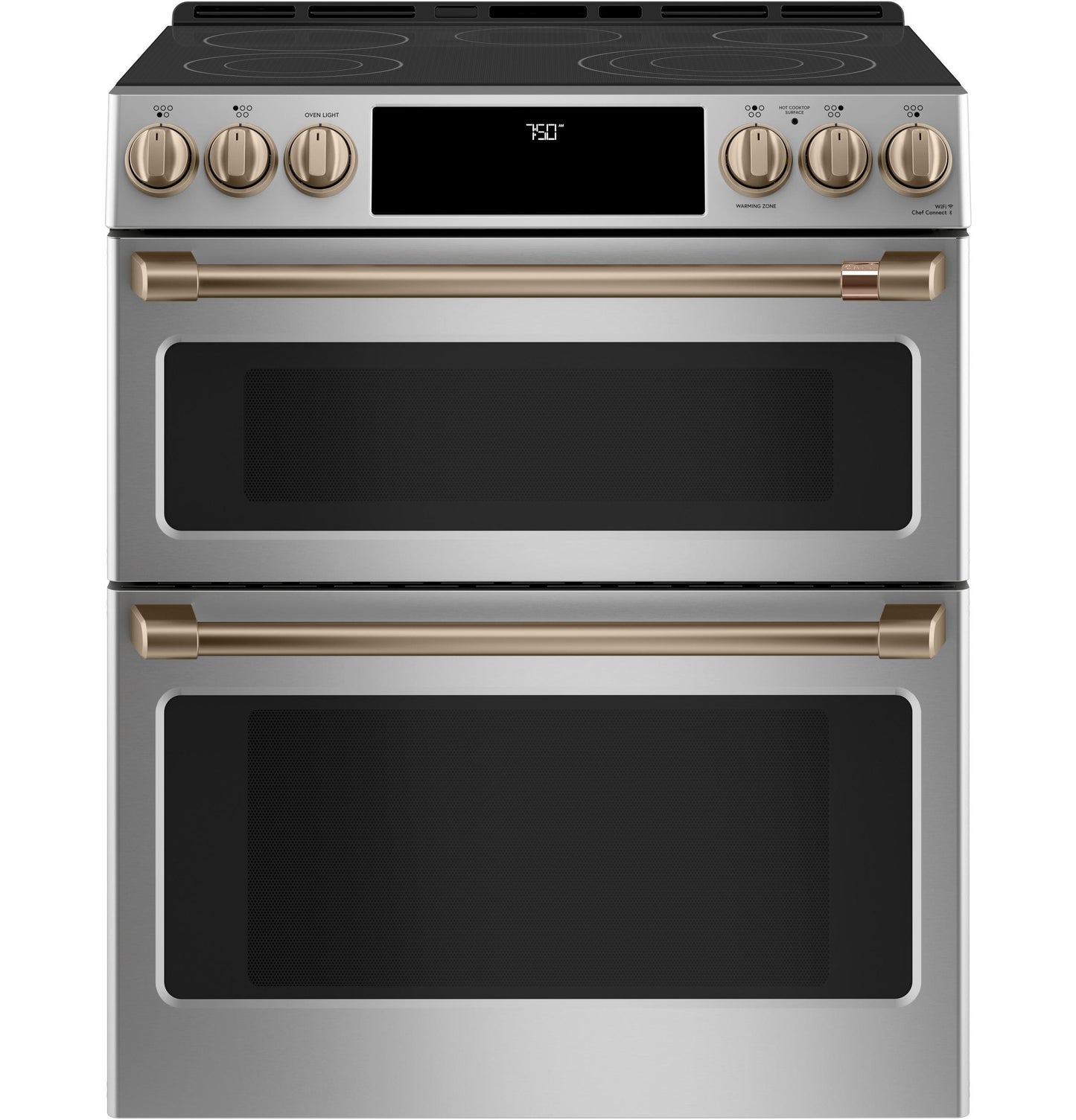 Café Front Control Electric Knobs and Handles - Brushed Bronze - CXFCEHKPMBZ-KT