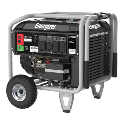 Energizer Ezv8000 6500w/8000w Gas Powered Electric Start Inverter Generator New - Ezv8000