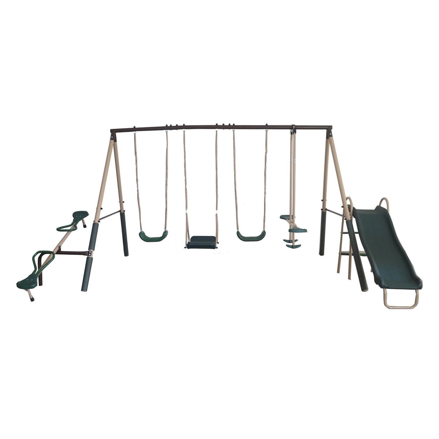 XDP Recreation Deerfield Playground Swing Set, Super Disc, Slide, Glider & Swing - 102128