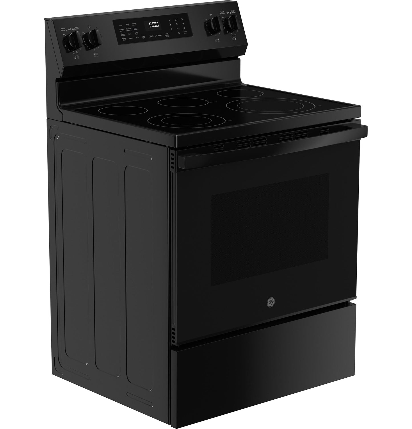 GE APPLIANCES GRF600AVBB GE(R) 30" Free-Standing Electric Convection Range with No Preheat Air Fry and EasyWash(TM) Oven Tray -GRF600AVBB-KT