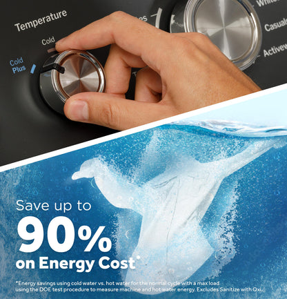 GE APPLIANCES GTW480ASWWB GE(R) 4.6 cu. ft. Capacity Washer with Stainless Steel&#x00A0;Basket,Cold&#x00A0;Plus and Wash Boost&#x200B; - GTW480ASWWB-KT