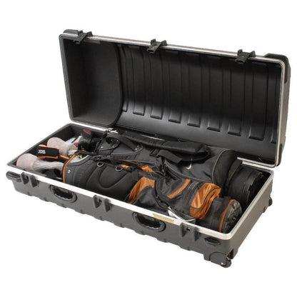 SKB Cases Double ATA Standard Hard Plastic Wheeled Golf Bag Travel Case (2 Pack) - 123038