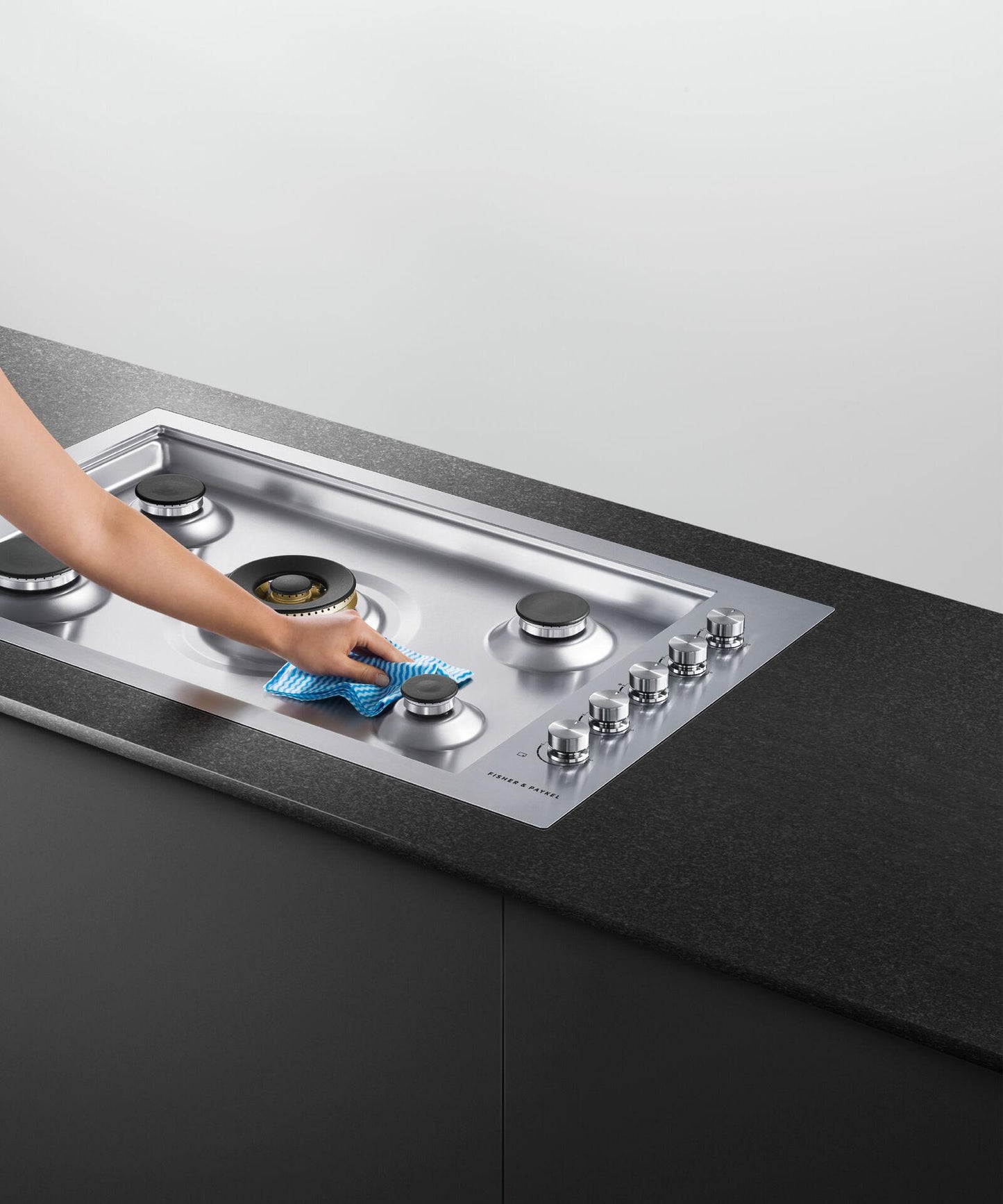 FISHER & PAYKEL CG365DLPRX2N Gas on Steel Cooktop, 36", Flush Fit, LPG - CG365DLPRX2N-KT