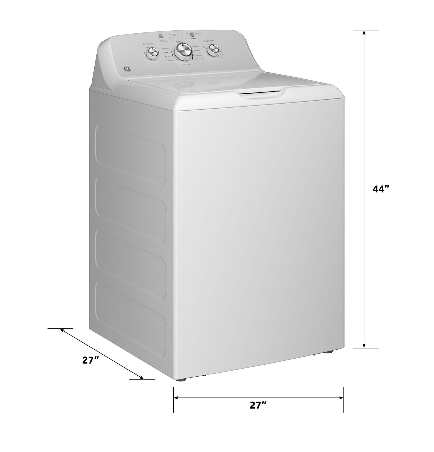 GE APPLIANCES GTW385ASWWS GE(R) 4.3 cu. ft. Capacity Washer with Stainless Steel&#x00A0;Basket,Cold&#x00A0;Plus and Water Level Control&#x200B; - GTW385ASWWS-KT