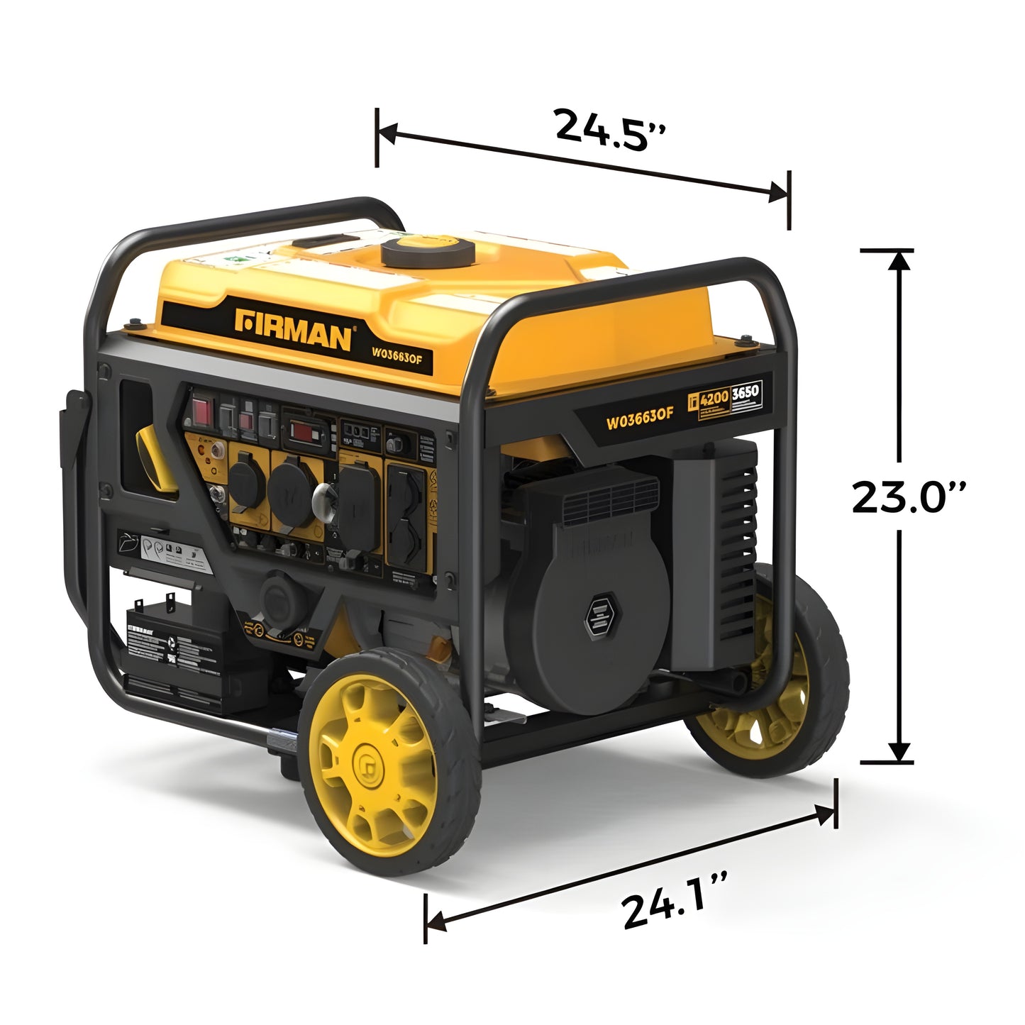 Firman W03663OF Generator 3650W/4200W 50 Amp Electric Start With CO Alert New W03663OF