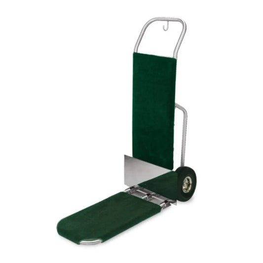 Forbes Industries 1566-CK-PS 29" Deluxe Handtruck, Polished Stainless Steel, 10” Black Pneumatic Wheels - 1566-CK-PS
