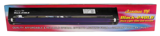 Chauvet DJ Hurricane 1800 FLEX DMX Fog Machine + 24 Inch Black Light (2 Pack) - 158034