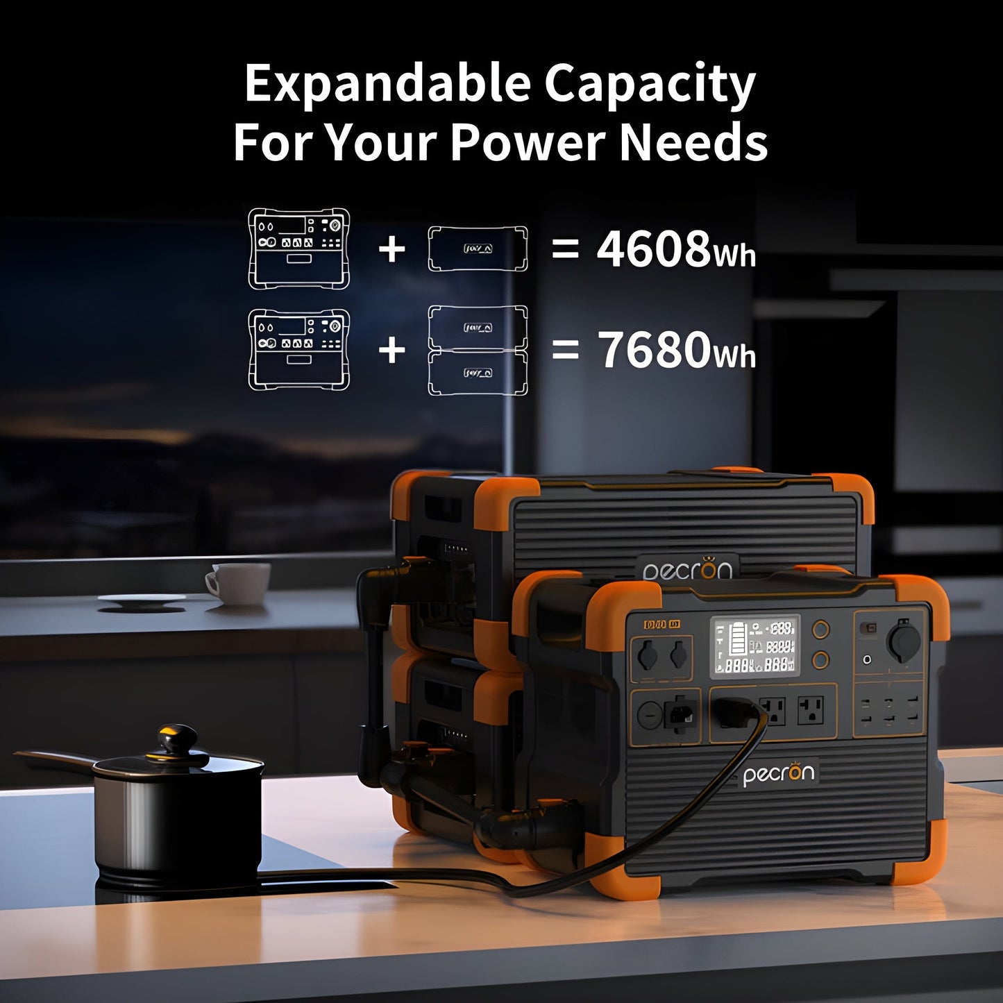 PECRON E1500LFP Solar Generator Kit - E1500LFP
