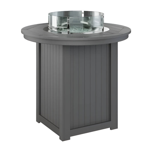 Berlin Gardens Donoma 44" Round Fire Table - Dining Height- DRFT3044DBK