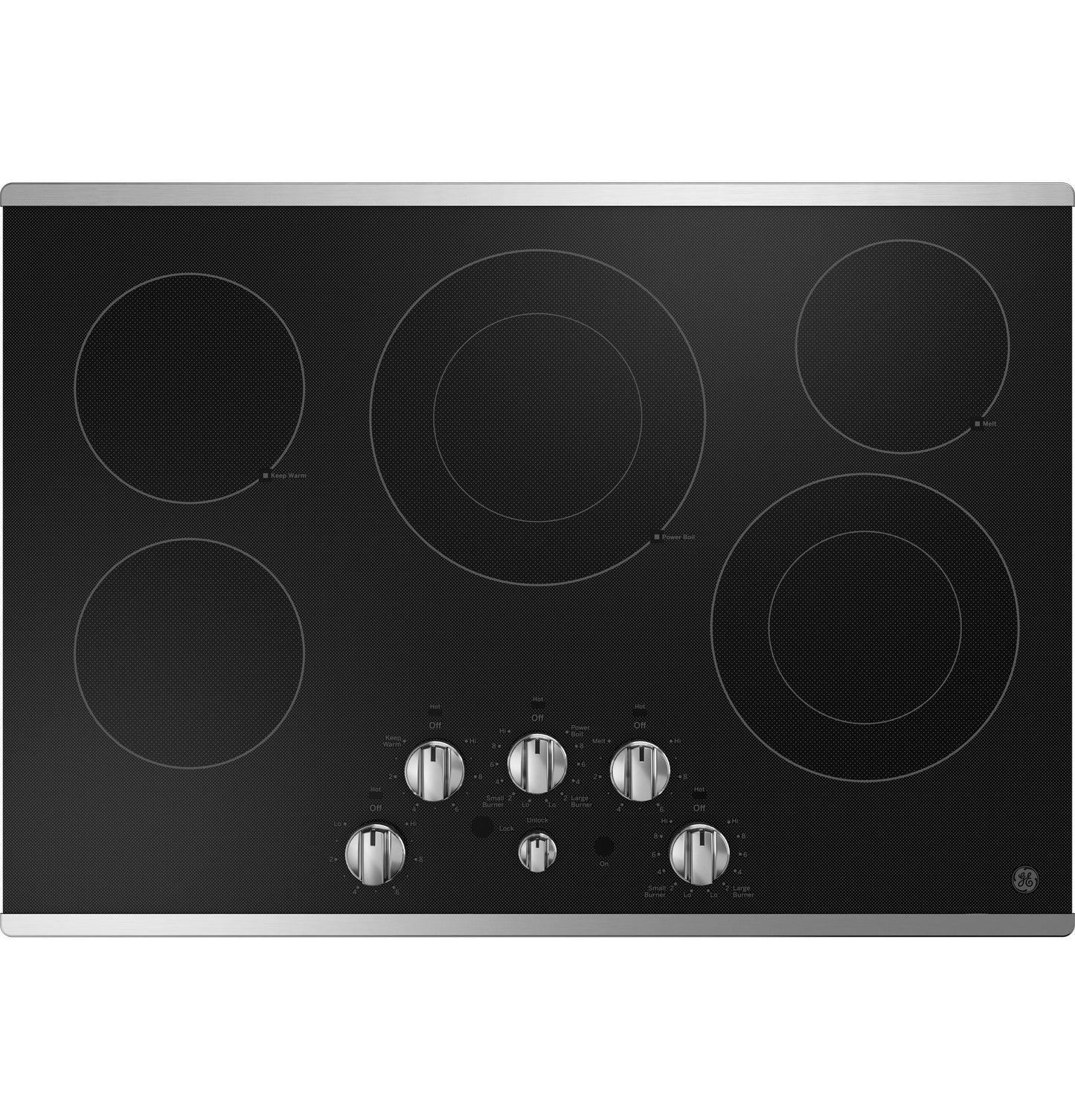 GE APPLIANCES JEP5030STSS GE® 30" Built-In knob Control Electric Cooktop - JEP5030STSS