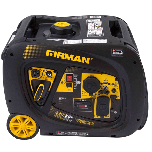 Firman W03082 3000W/3300W 30 Amp Electric Start Gas Inverter Generator New W03082