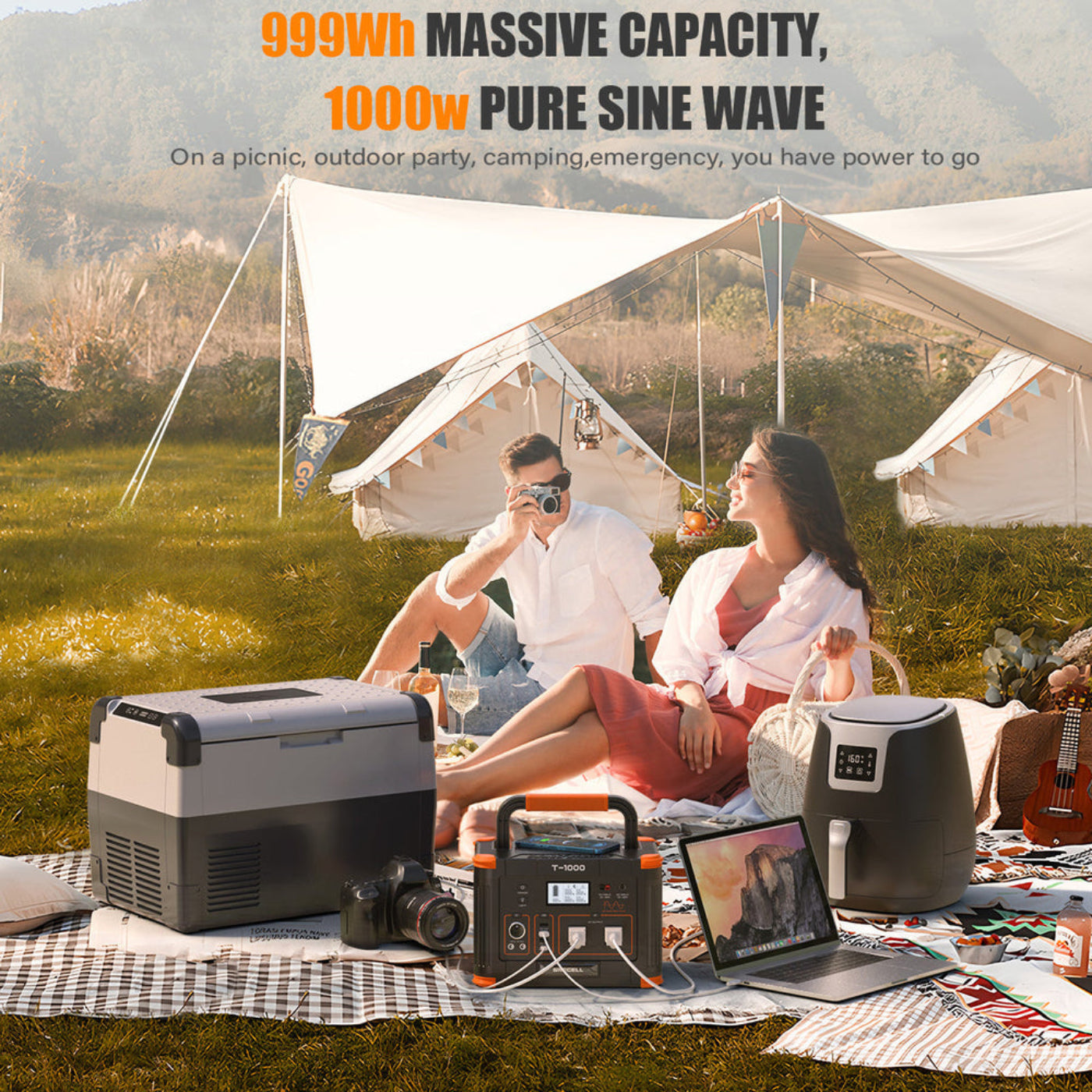 GRECELL Portable Power Station 1000W -  GR-SE0003