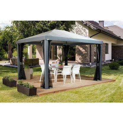 Sojag Gazebo Monteserra Gazebo 10x12 ft. - Light Grey