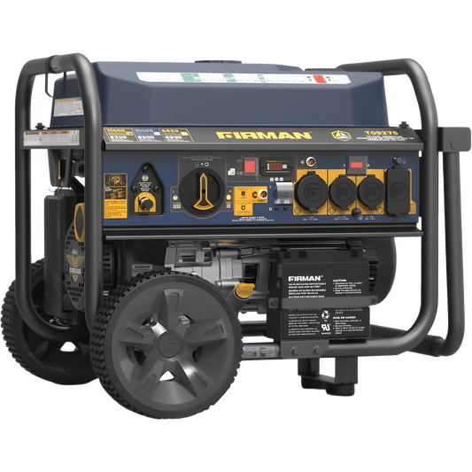 Firman Tri-Fuel Generator 9200W/11400W 120V/240V 50 Amp Electric Start With CO Alert New - T09275