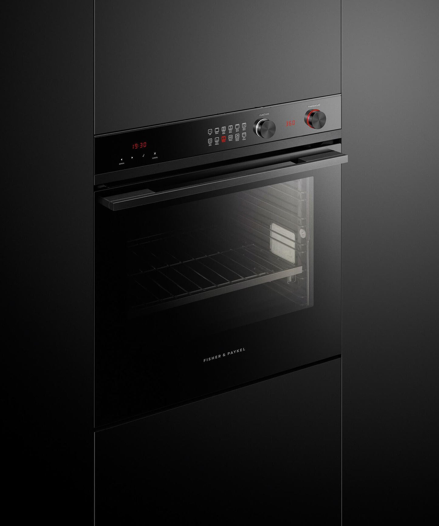 FISHER & PAYKEL OB24SCD11PB1 Oven, 24", 11 Function, Self-cleaning - OB24SCD11PB1-KT