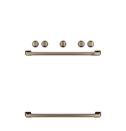 Café Freestanding Gas Knobs and Handles - Brushed Bronze - CXFSGHKPMBZ-KT