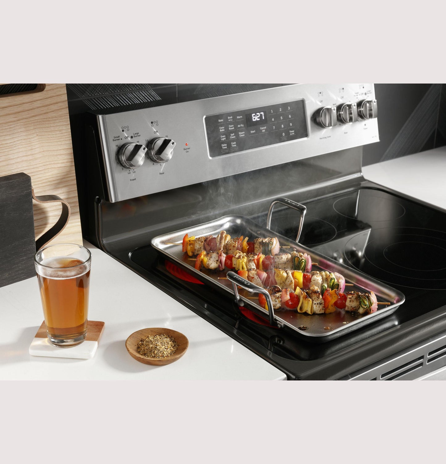 GE APPLIANCES PB965YPFS GE Profile™ 30" Smart Free-Standing Electric Double Oven Convection Range with No Preheat Air Fry - PB965YPFS-KT