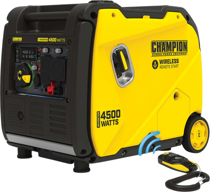 Champion  3500W/4500W Inverter Generator Gas RV and Parallel Ready CO Shield Remote Start New - 201184