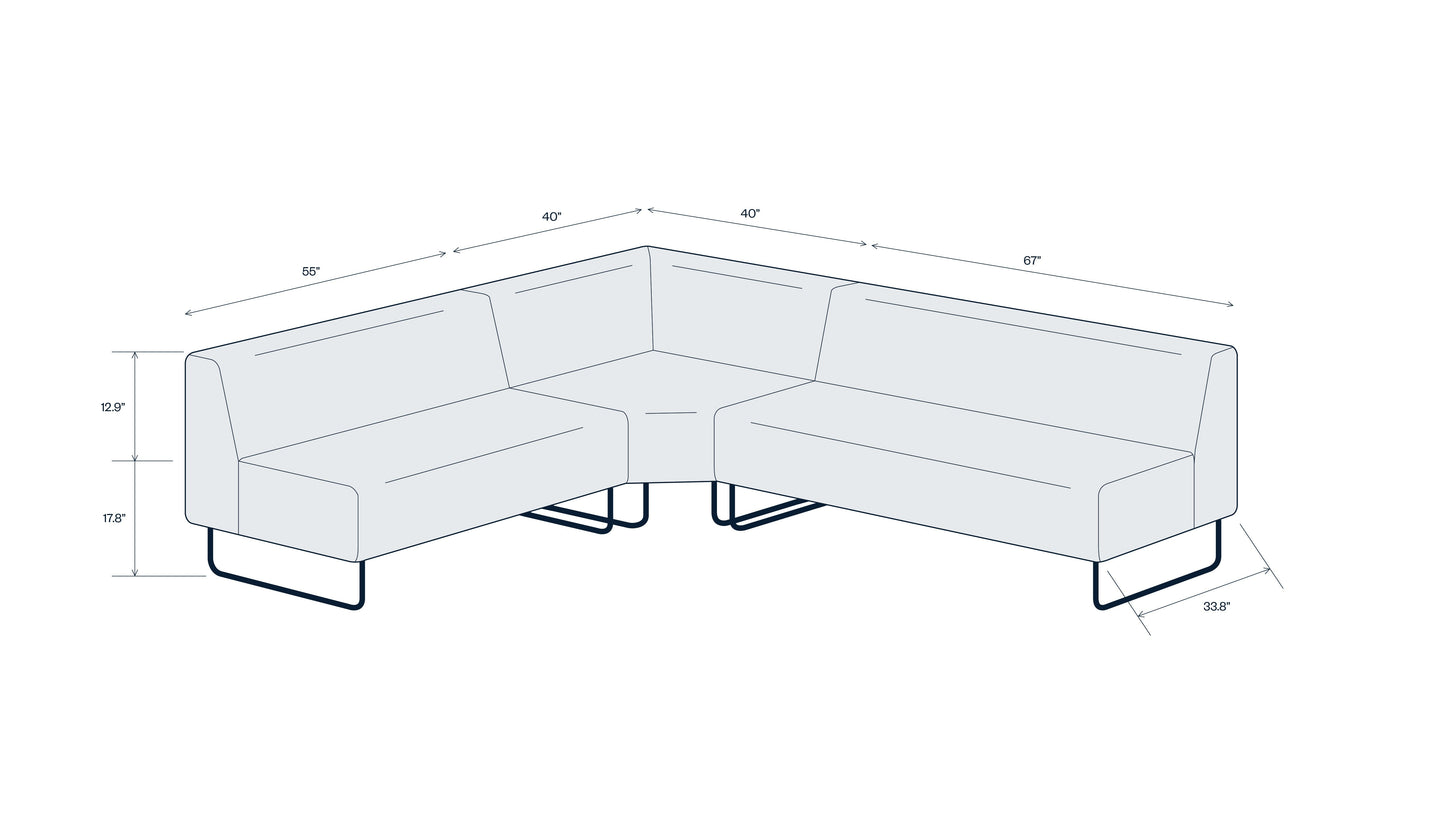 Riverbend Three-Piece Modular Sectional - BPB1084