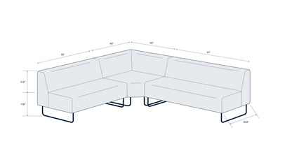 Riverbend Three-Piece Modular Sectional - BPB1084
