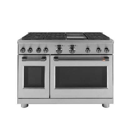 CAFE  Café(TM) 48" Brushed Black Handle & Knob Set for Pro Range and Rangetop - CXPR8HKPMBT-KT