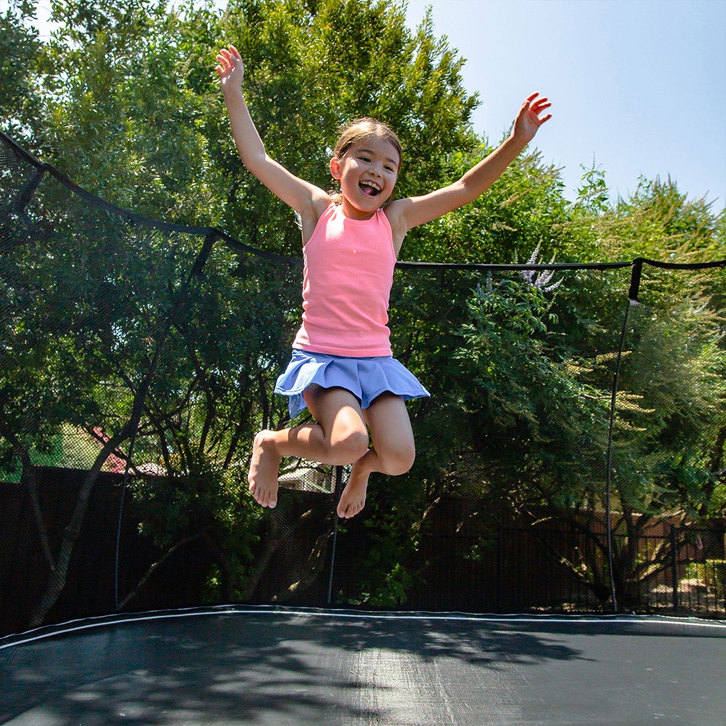 Springfree Trampoline Kids Jumbo Square 13 Ft Trampoline w/ Enclosure (Open Box) - 255298