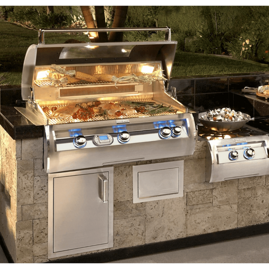 Fire Magic Echelon Diamond E790I 36-Inch Built-In Natural Gas Grill W/ Magic View Window, Rotisserie, & Digital Thermometer - E790I-8E1N-W