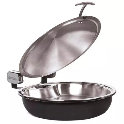 Spring USA 2382-88/36 Titanium Seasons Induction Sauteuse Chafing Dish w/ Black Pearl Accents - SP23828836
