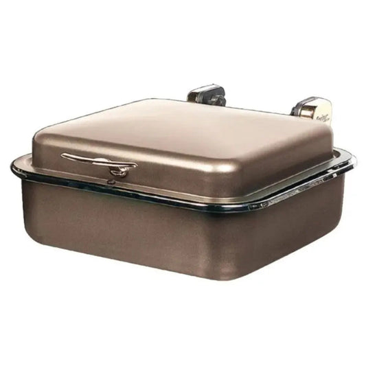 Spring USA 2384-567 Bronze Seasons Induction Buffet Server with Chrome Accents - SP2384567
