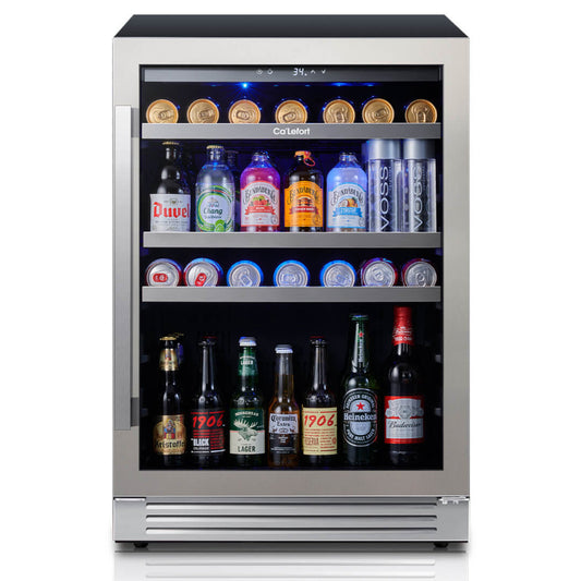 Ca'Lefort 24 inch 220 Can Beverage Refrigerator, Built in & Freestanding - CLF-BS24