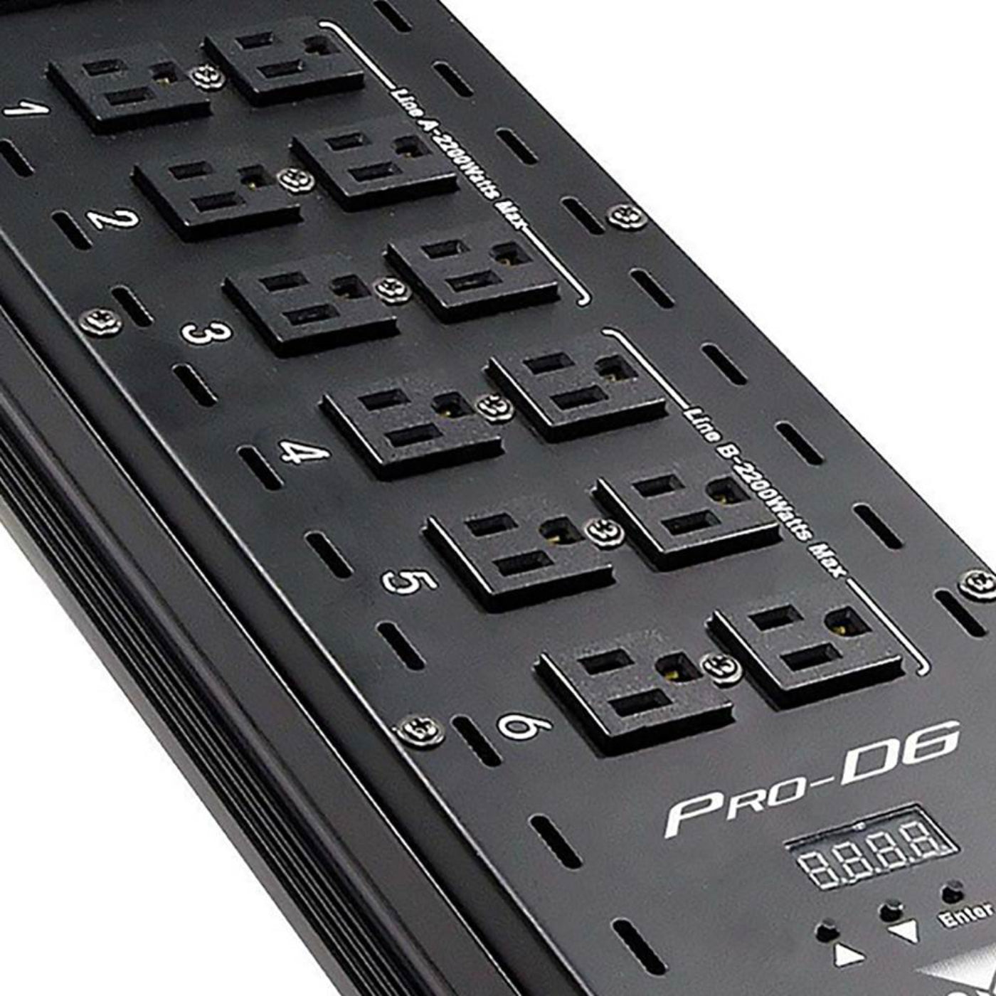 CHAUVET DJ Pro D6 6-Channel DMX-512 Dual 20A Power Dimmer Switch Relay Pack - 24497