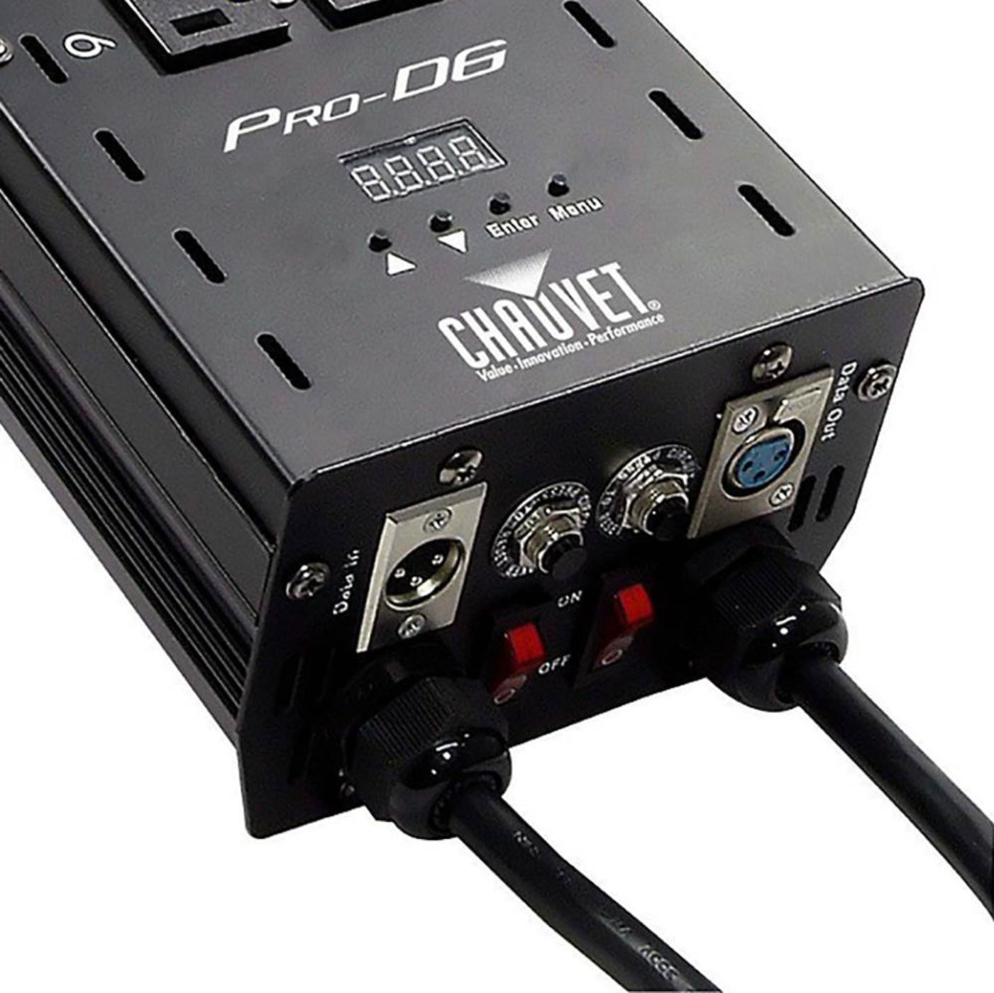 CHAUVET DJ Pro D6 6-Channel DMX-512 Dual 20A Power Dimmer Switch Relay Pack - 24497