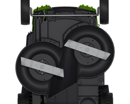 Greenworks 40V 20" Cordless Battery Dual Blade Push Lawn Mower w/ 4.0Ah and 2.0Ah Batteries & Charger - 25302