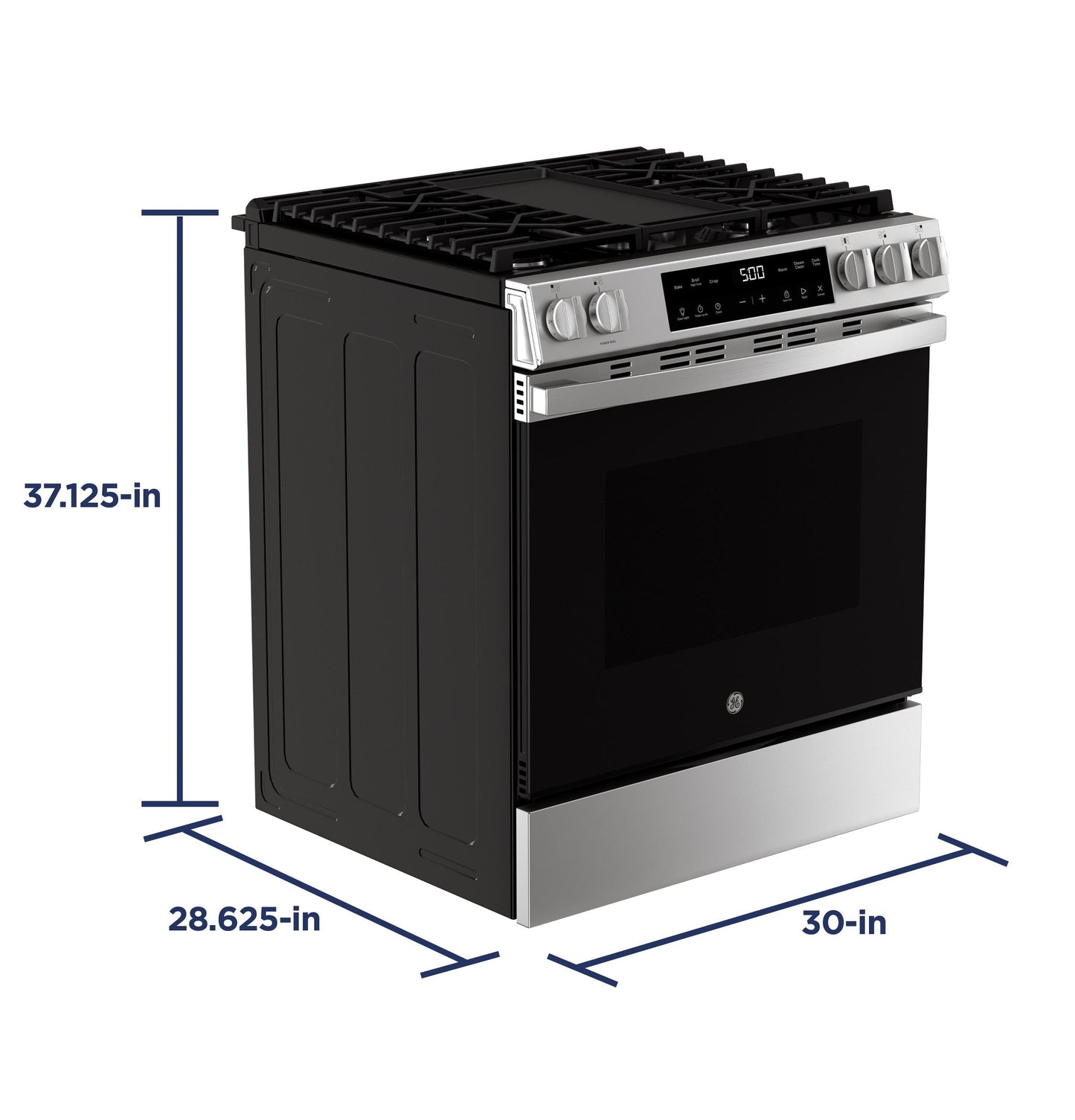 GE APPLIANCES GGS500SVSS GE(R) 30" Slide-In Front Control Gas Range - GGS500SVSS-KT
