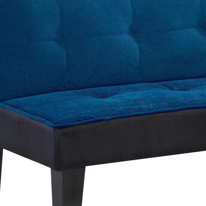 Modway Furniture 66" Chic Blue Fabric Sofa with Sleek Black Legs - Modern Armless Design for Stylish Living Spaces - 285669-HOMEROOTS