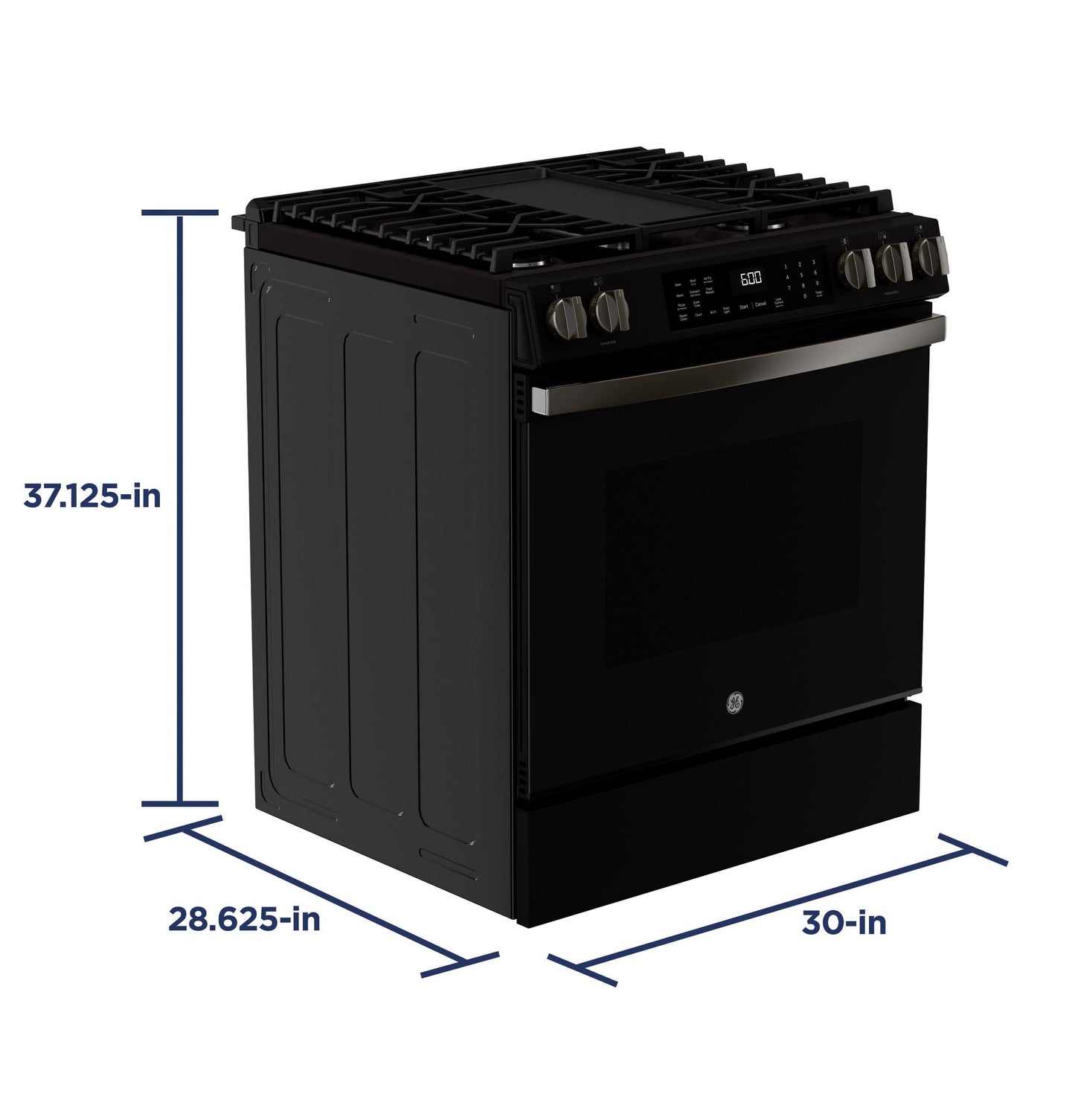 GE APPLIANCES GGS600AVDS GE(R) 30" Slide-In Front-Control Convection Gas Range with No Preheat Air Fry and EasyWash(TM) Oven Tray - GGS600AVDS-KT