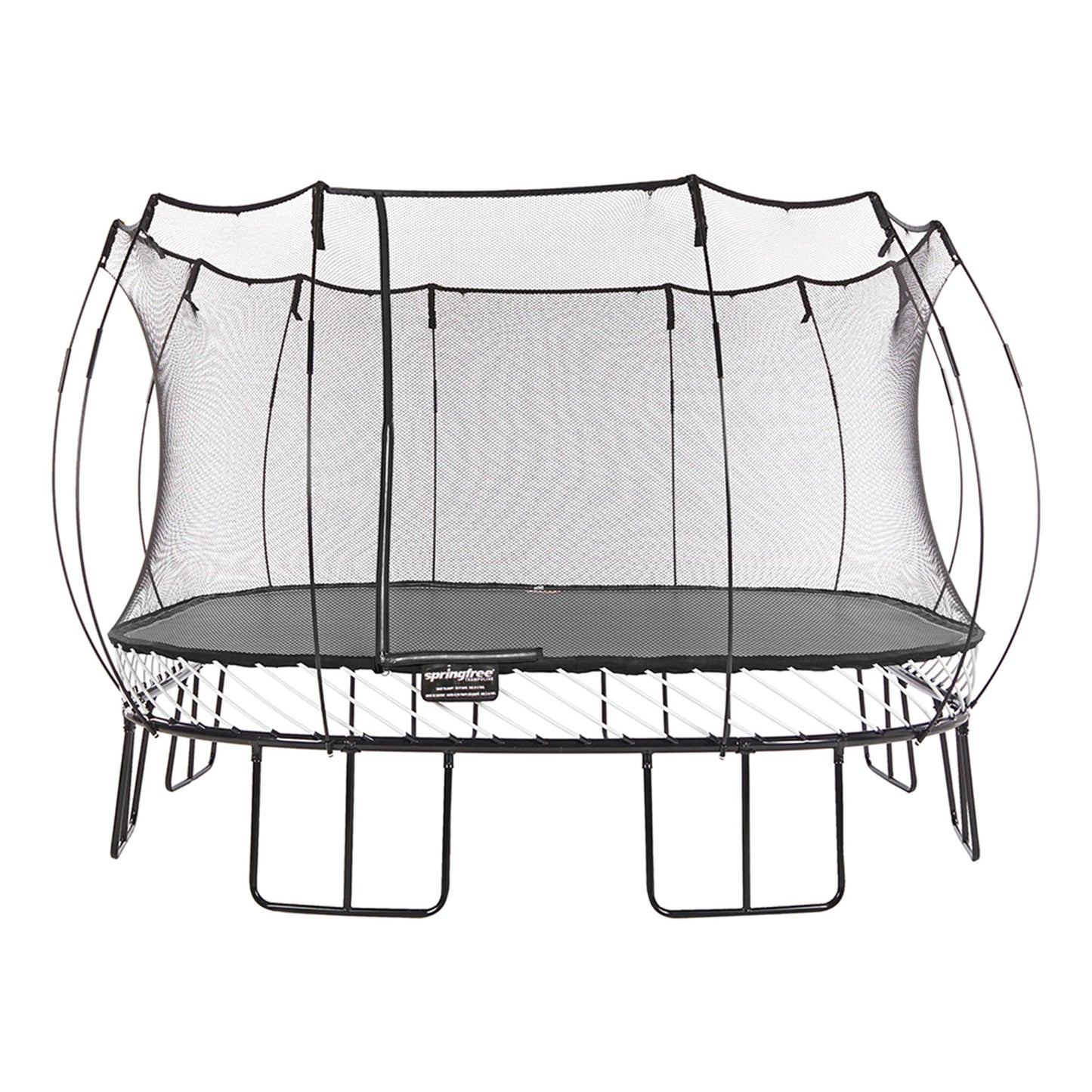 Springfree Trampoline Kids Square 13 Foot Trampoline & FlexrHoop Basketball Game - 299870
