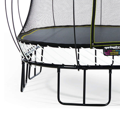 Springfree Trampoline Kids Square 13 Foot Trampoline & FlexrHoop Basketball Game - 299870