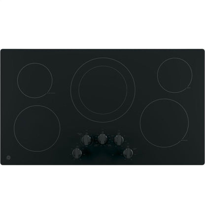 GE APPLIANCES JP3036DLBB GE 36" Built-In Knob Control Electric Cooktop - JP3036DLBB-KT