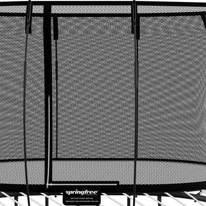 Springfree 6' x 9' Oval Outdoor Backyard Trampoline with FlexiNet and Soft Edge - 318740