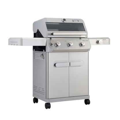Monument Grills 3-Burner Propane Gas Grill, 48,000 BTU with Side Burner & BBQ Cover - B0CWNJ7BJ9