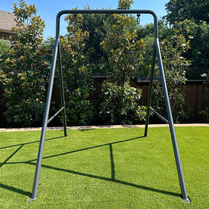 Gobaplay Outdoor Single Swing Set with Support Bars for Tree Swing, Frame Only - 324423