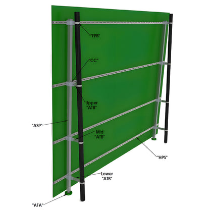 Rally Master Backboard 10'x12' Vertical Or Sloped