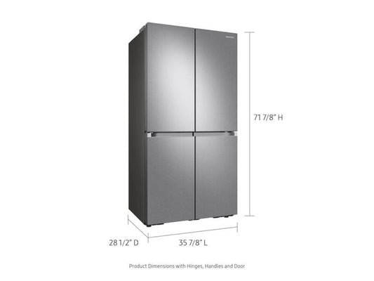 Samsung 23 cu. ft. Smart Counter Depth 4-Door Flex Refrigerator with AutoFill Water Pitcher - RF23A9071SR-KT